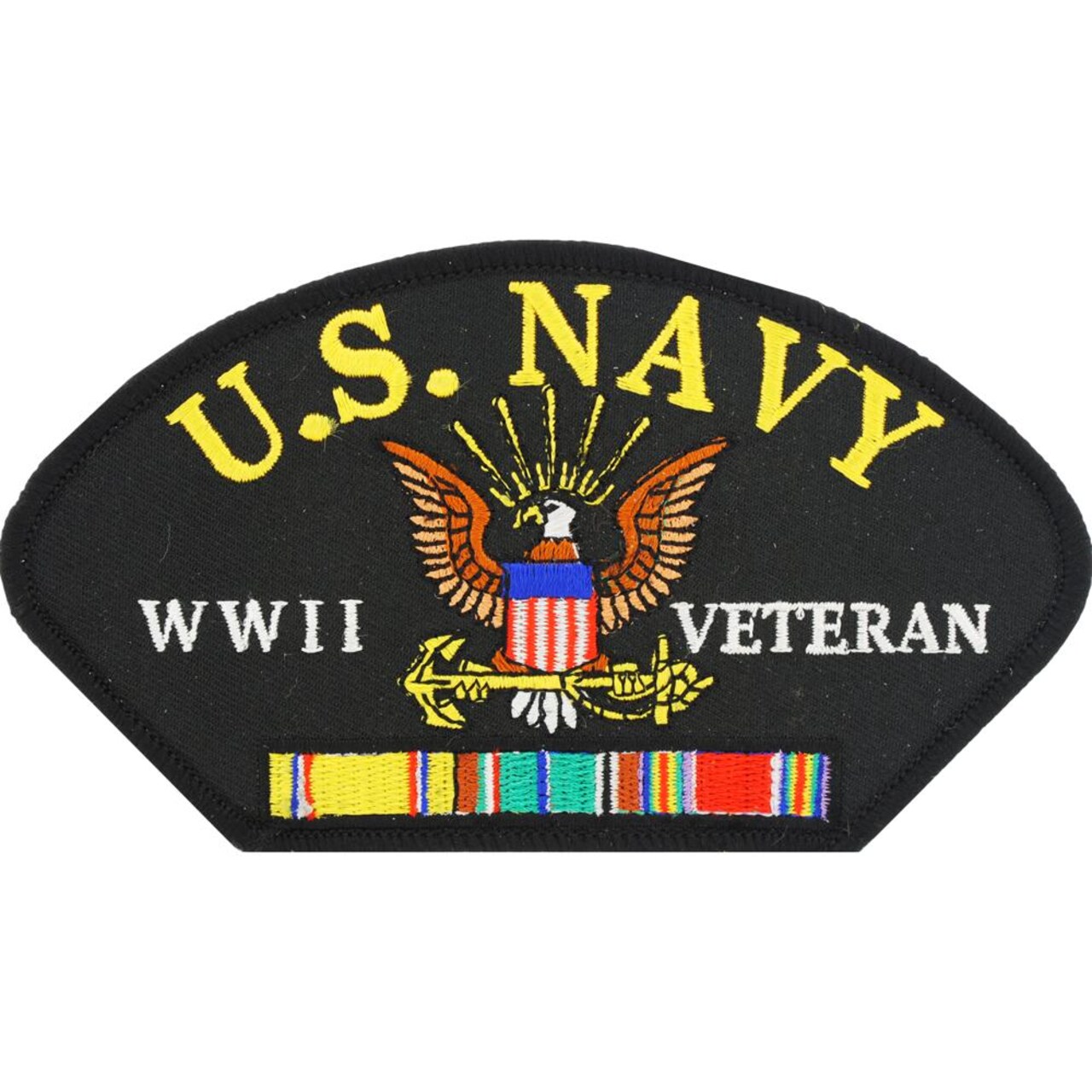 U.S. Navy WWII Veteran Hat Patch 2 3/4&#x22; x 5 1/4&#x22;
